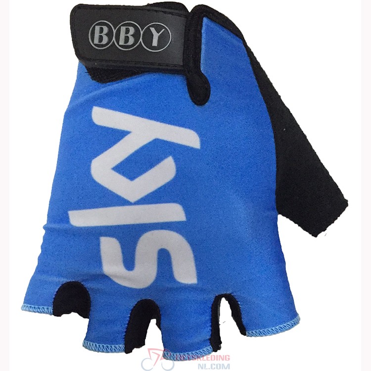 2018 Sky Korte Handschoenen Blauw
